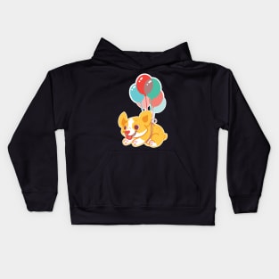 Balloon Corgi Kids Hoodie